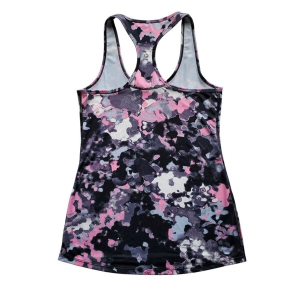 90 Degree by Reflex Racerback Athletic Tank Top Longline Abstract Black Pink M - Picture 6 of 12